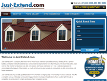 Tablet Screenshot of just-extend.com